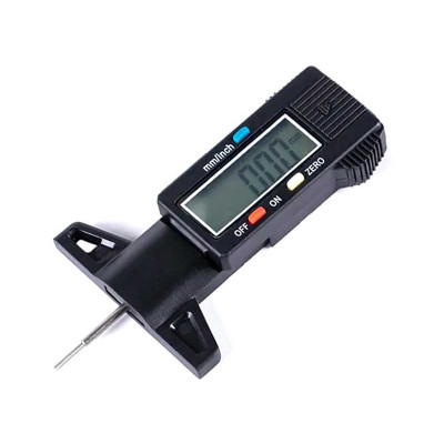 Digital pressure gauge for measuring tire profile